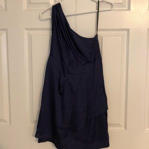 BCBG one shoulder cocktail dress